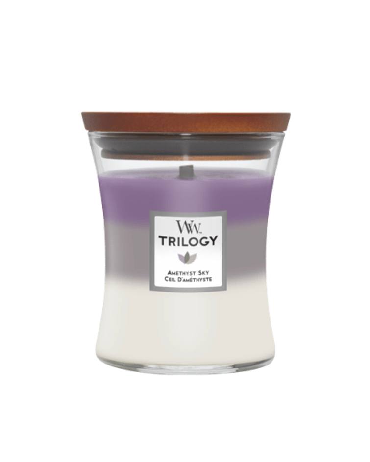 Ароматична свічка Woodwick Medium Trilogy Amethyst Sky 275 г